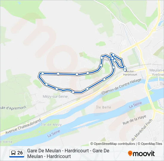 26 Bus Line Map
