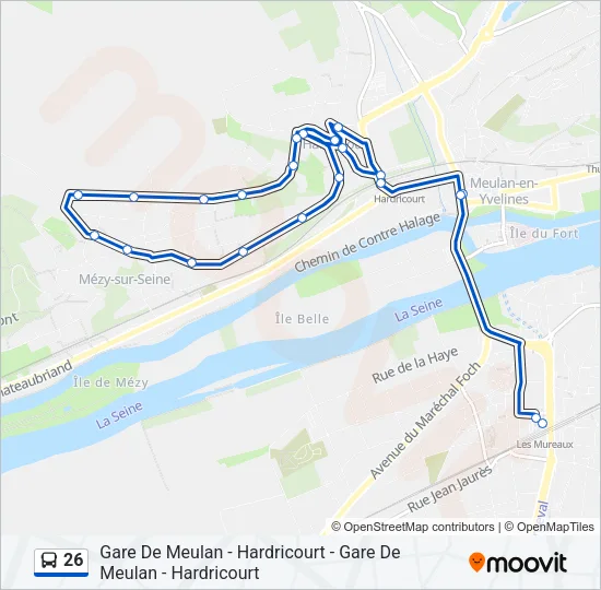 26 Bus Line Map