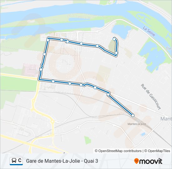 C bus Line Map