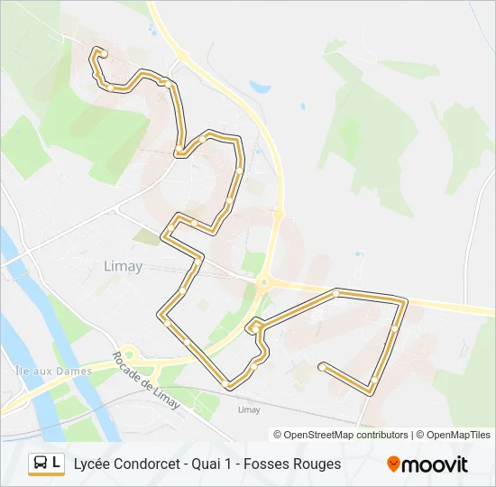 L Bus Line Map