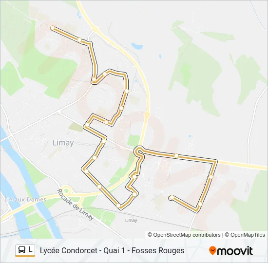 L Bus Line Map