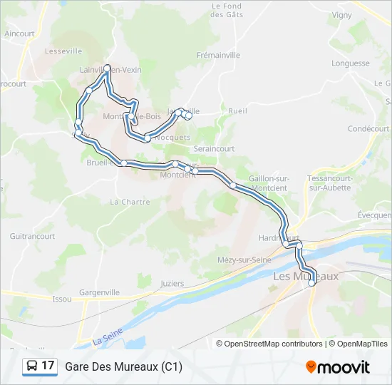 17 Bus Line Map