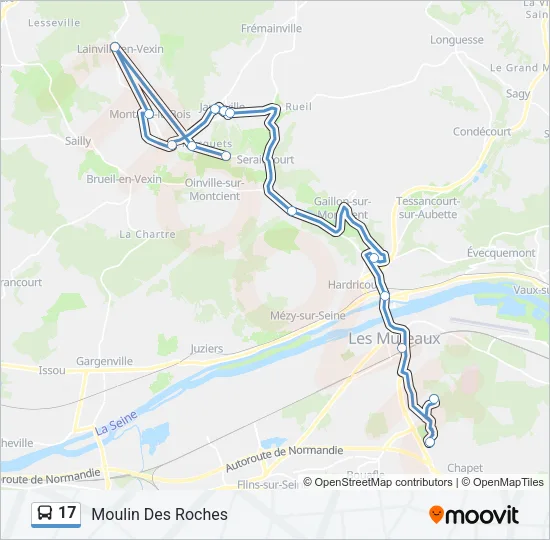 17 Bus Line Map