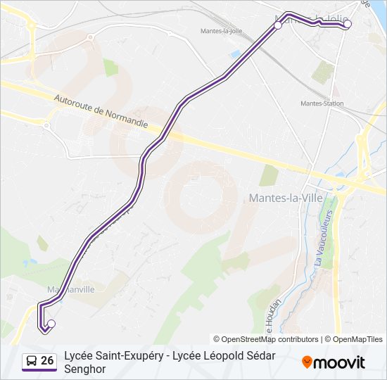 26 Bus Line Map