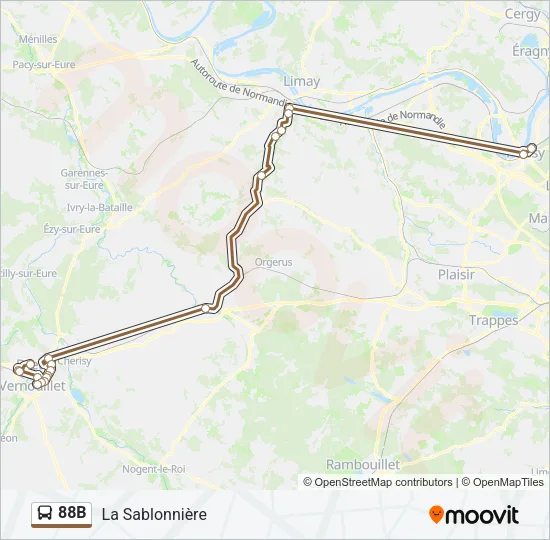 88B Bus Line Map