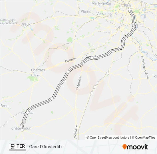 TER Train Line Map