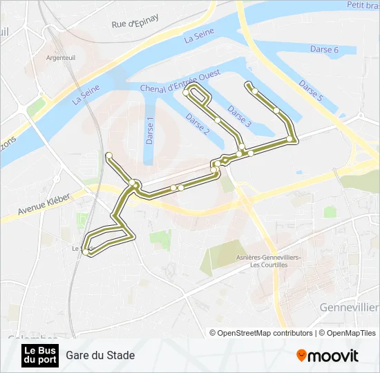 PORT Bus Line Map