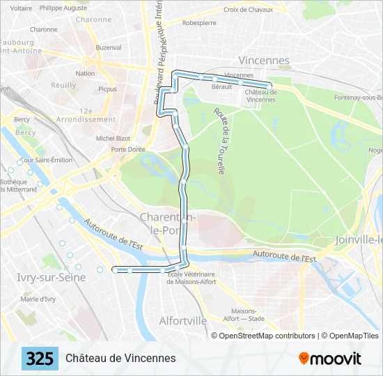 325 Bus Line Map
