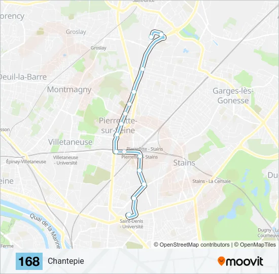 168 Bus Line Map