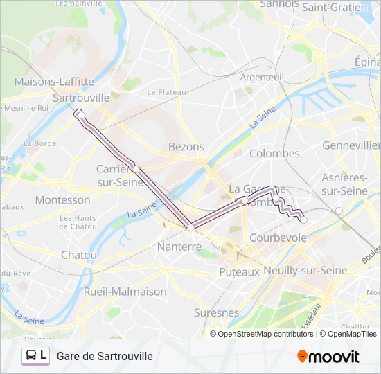 L Bus Line Map