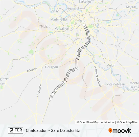 TER Train Line Map