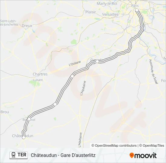 TER Train Line Map