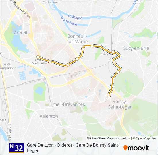 N32  Line Map