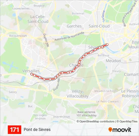 171 Bus Line Map