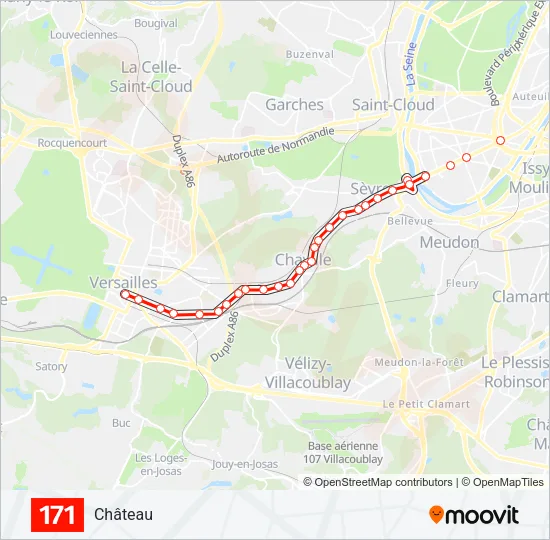 171 Bus Line Map