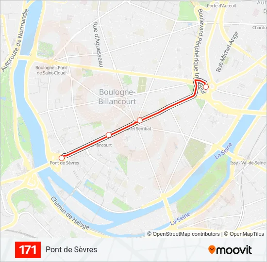 171 Bus Line Map
