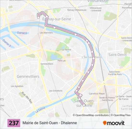 237 Bus Line Map