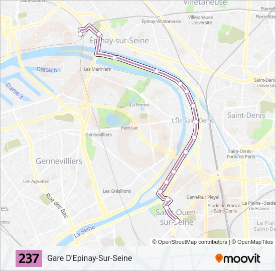237 Bus Line Map