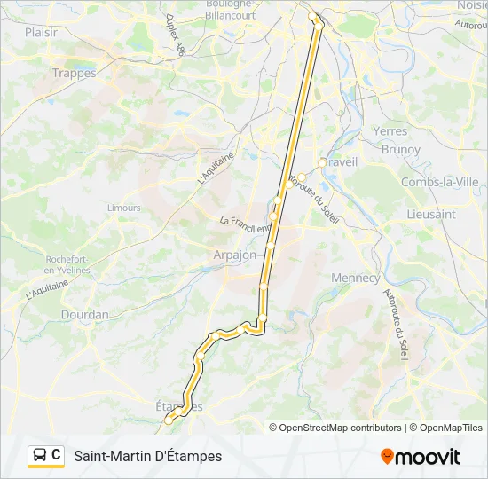 C Bus Line Map