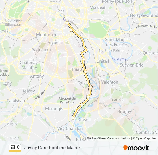 C Bus Line Map