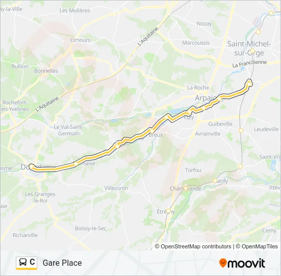 C Bus Line Map