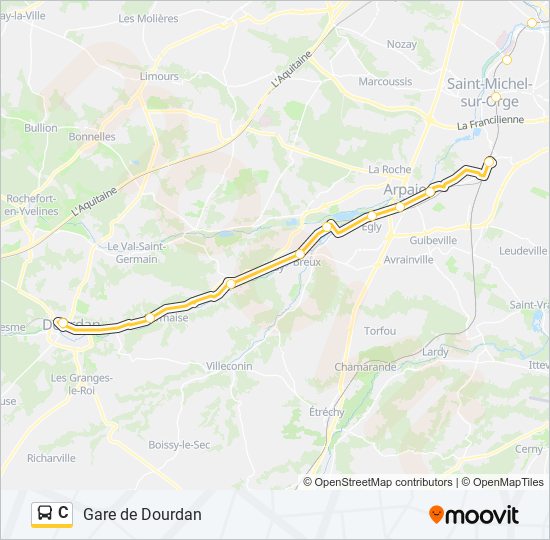 C bus Line Map