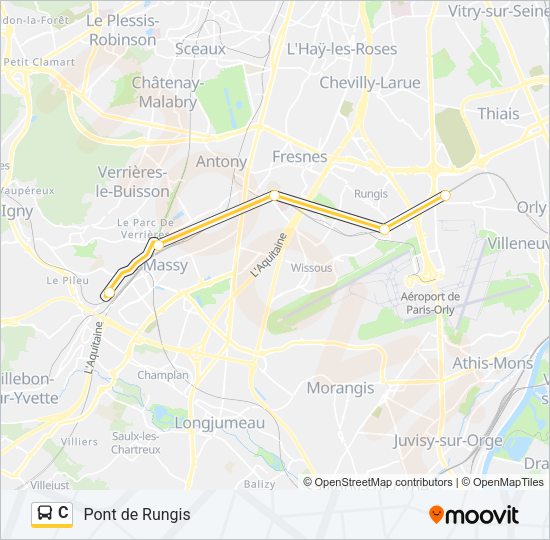 C Bus Line Map