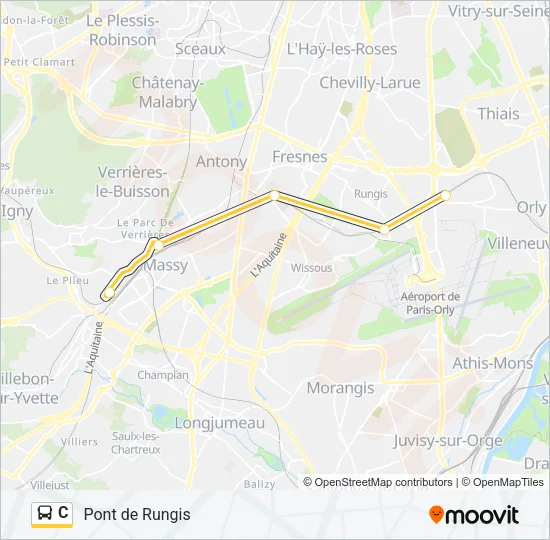 C Bus Line Map