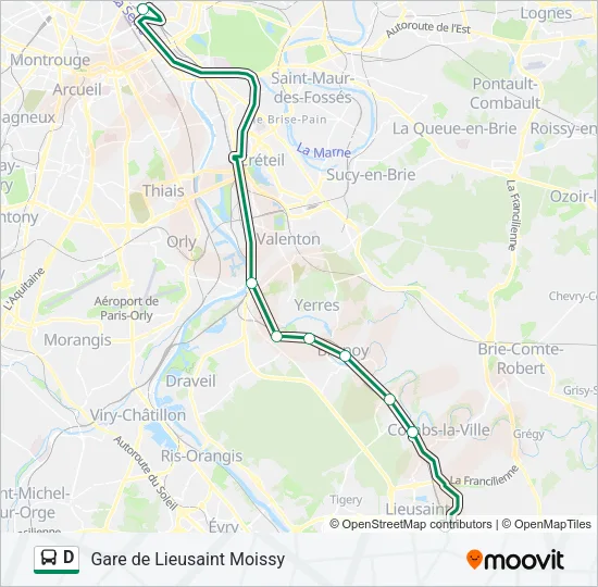 D Bus Line Map