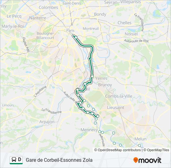 D bus Line Map