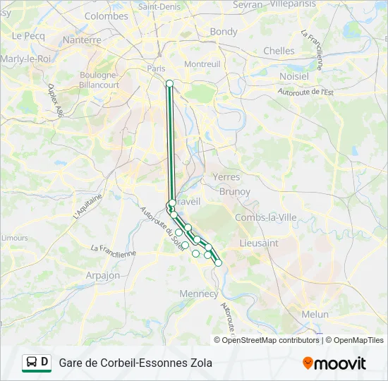 D Bus Line Map