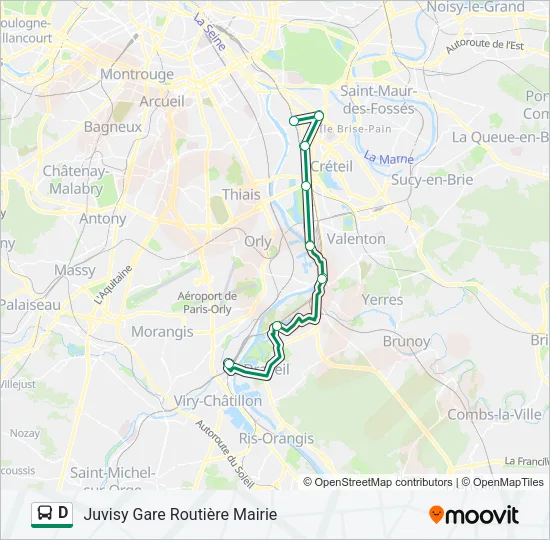 D Bus Line Map