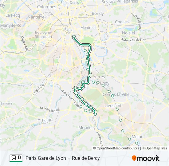 D bus Line Map