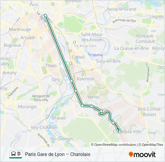 D Bus Line Map