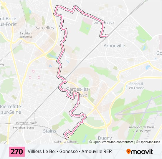270 Bus Line Map