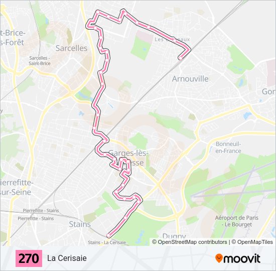 270 Bus Line Map