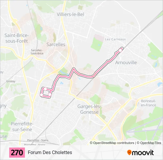 270 Bus Line Map