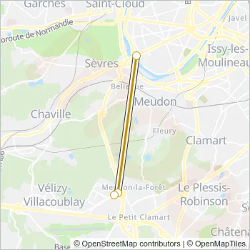 291 Bus Line Map