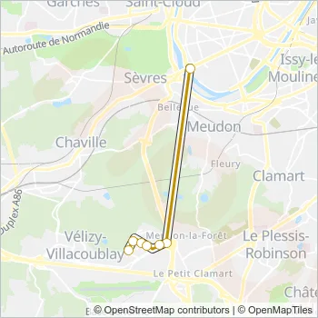 291 Bus Line Map