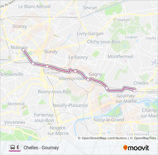 E Line Bus Schedule E Route: Schedules, Stops & Maps - Chelles - Gournay (Updated)