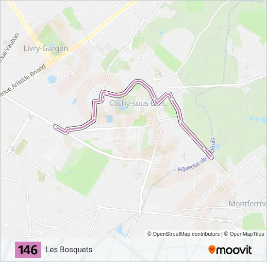 146 Bus Line Map