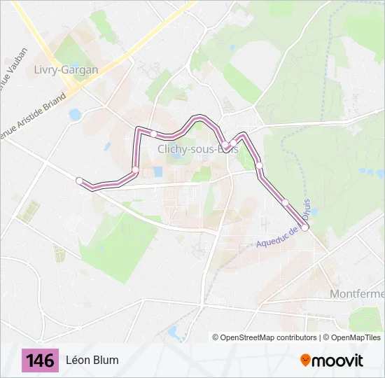 146 Bus Line Map