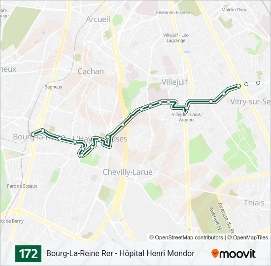172 Bus Line Map