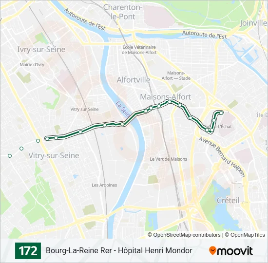 172 Bus Line Map