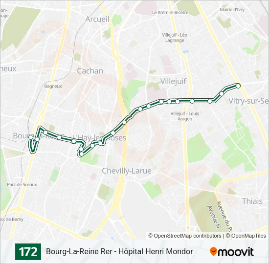 172 Bus Line Map