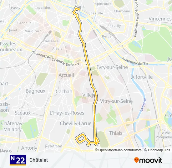 N22  Line Map
