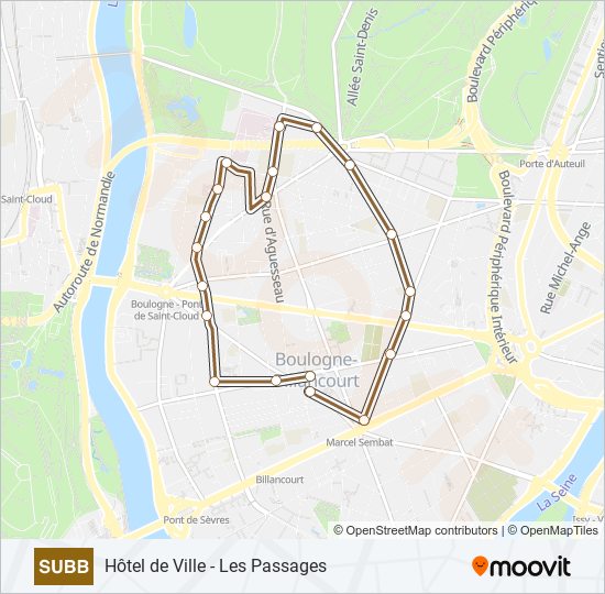 SUBB bus Line Map