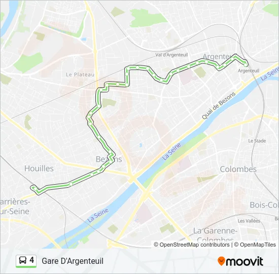 4 Bus Line Map