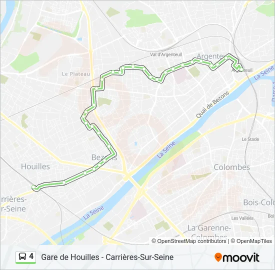 4 Bus Line Map