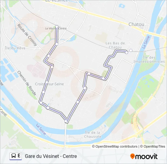 E Bus Line Map